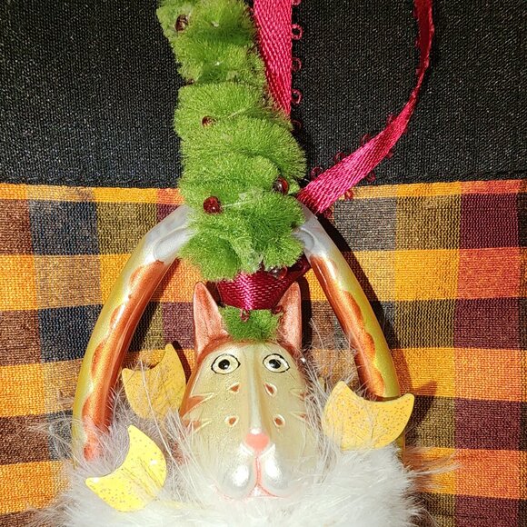 DEPARTMENT 56 KRINKLES CHRISTMAS CAT FIGURE - Picture 3 of 5